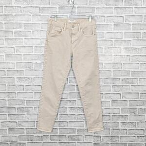 Moussy Vintage Women's Wolfcreek Skinny Jeans in off-white biege sz 27